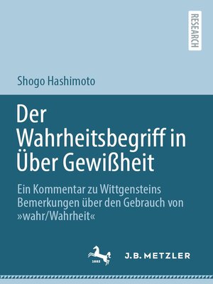 cover image of Der Wahrheitsbegriff in Über Gewißheit